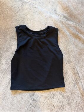 Classic Black Women's Tank Top - Sleeveless Crew Neck